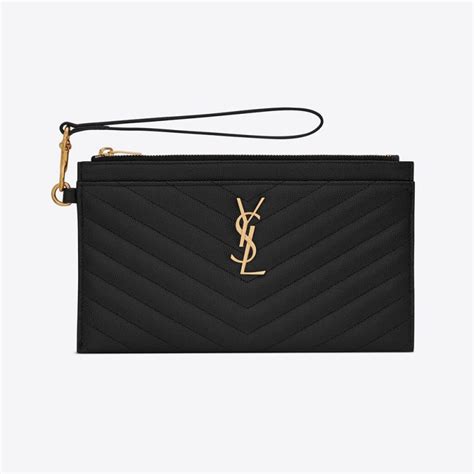 ysl uptown leather pouch|ysl vintage pouch.